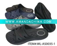 Wholesale men's injection slippers