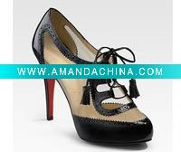 Wholesale ws-146 princess net leather shoes fashion shoes party shoes evening shoes with red sole