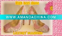 Wholesale BEAUTIFUL HAND MADE CRYSTAL AND JEWEL STILETTO WEDDING SHOES
