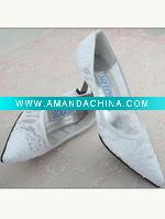 Wholesale 2011 summer new boutique white lace wedding shoes BWS-023