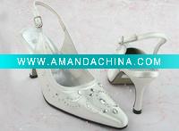 Wholesale shining and delicate beading China wholesale wedding shoes BWS-027