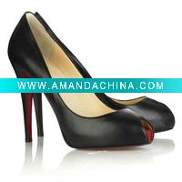 Wholesale red color high heel lady bride shoe for wedding