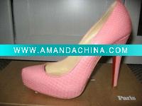 Wholesale 2011 NEW DESIGN pink leather wedding shoes