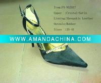 Wholesale Satin Bridal shoes , Crystal wedding party shoes