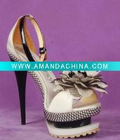 Wholesale Sexy thick platform diamond flower wedding shoes GL020 free shipping