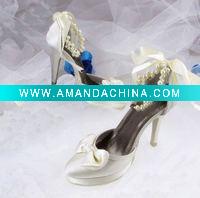 Wholesale ws-039 custom make high heel shoes wedding shoes with crystals
