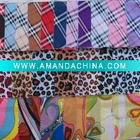 Wholesale high quality printed satin fabric + satin bags, clothes, decoration