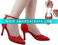 Wholesale 2010 lovely charming red ladies wedding shoes,wedding shoes,bridal shoes AA-014