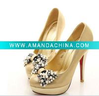Wholesale ws-054 custom make fantastic sexy black crystals butterfly high heel shoes ,wedding shoes