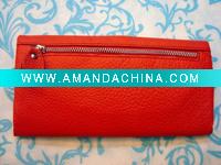 High quality 100% leather pu wallets with different color (WB8132-H)