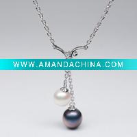 Wholesale Necklace : 925 Silver Freshwater Pearl Necklace