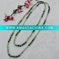 Wholesale with jade and agate knot necklace