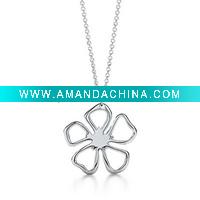 Wholesale silver necklace N086