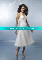 Wholesale 2010short style halter design wedding dress