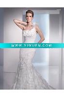 Wholesale Mermaid Off-the-shoulder Organza Wedding Dresses (T M 00022)