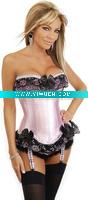 Wholesale Pink Satin Corset