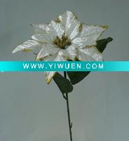 Wholesale XA0026 white decorative christmas silk flowers