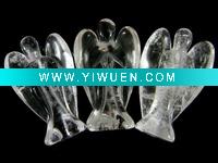 Wholesale christmas gift rock crystal angel carved jewelry