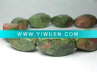 Wholesale unakite gemstone bead with twist bead