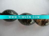 Wholesale gemstone beads black rice shape Watermelon crystal tourmaline ,semiprecious and tumble stone