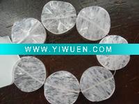 Wholesale loose gemstone beads pink buttony wavy Watermelon tourmaline ,semiprecious and tumble stone