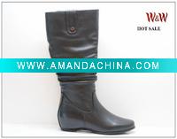 Wholesale leather knee boots for women