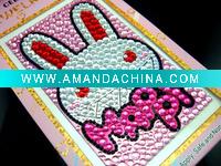 Wholesale Mobile phone stickers/acrylic crystal stickers/rhinestone sticker