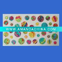 Wholesale Custom Full Color Printed Decorative 3D Crystal Stickers In Sheet