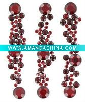 Wholesale Round mobile phone bling sticker cluster