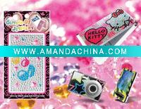 Wholesale 2011 Mobile phone sticker with Pearl stone