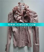 Wholesale Ladies Casual Satin Shirt