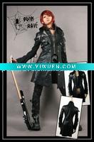Wholesale Fashion Gothic Leather Long coat Y-349 From Punkrave