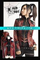 Wholesale PUNK RAVE Gothic leather coat Y-254