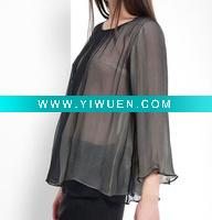 Wholesale Fashion silk blouse (TW0042B)