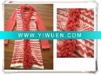 Wholesale lady's fashion knitting acrylic sweater cardigans