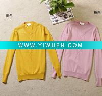 Wholesale cl2113 guaranteed 100% high quality in cheap rate 100% women wool knit sweater