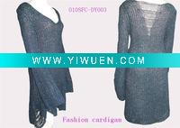 Wholesale women V-shaped collar fashion pullover wool sweaters cardigans