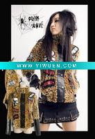 Wholesale PUNK RAVE PUNK leopard line fur coat Y-252