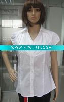 Wholesale fashion white blouse formal buttoned blouse fits well - PT0009
