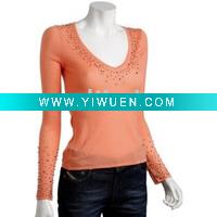 Wholesale beading cashmere sweater