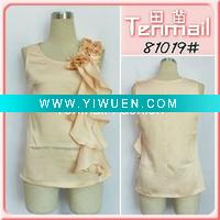 Wholesale 2011 newest lady's summer chiffon flouncing blouse