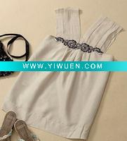 Wholesale women silk emb blouse & top