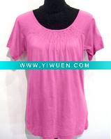 Wholesale pink cotton blouse