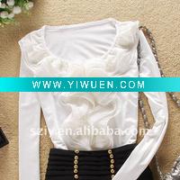 Wholesale Fashion cotton long sleeve ladies shirt