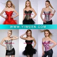 Wholesale Floral Trimmed Sexy Corset Plus Size