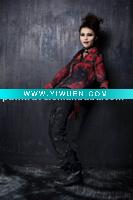 Wholesale Punkrave Gothic Black Printing Casual Pants K-107