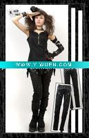 Wholesale New arrival Punk Rave black tapered trousers K-102