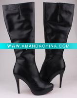 Wholesale 2011 new high heel shoes, sexy fashion high heel boots, plain design boots