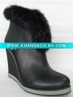 Wholesale sexy fur pu boots