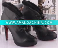 Wholesale 2011 new high heel shoes, sexy fashion high heel boots, plain design boots,leather boots